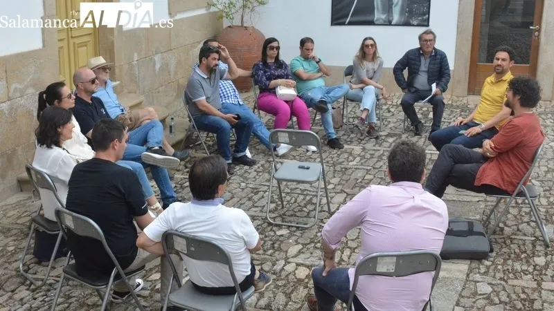 El patio de la Casa de los Condes de Lumbrales acogió algunos de los actos de la jornada