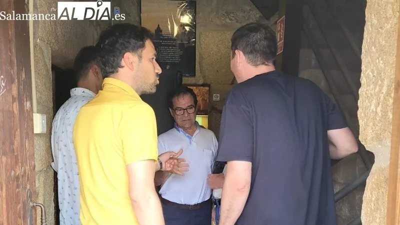 El patio de la Casa de los Condes de Lumbrales acogió algunos de los actos de la jornada