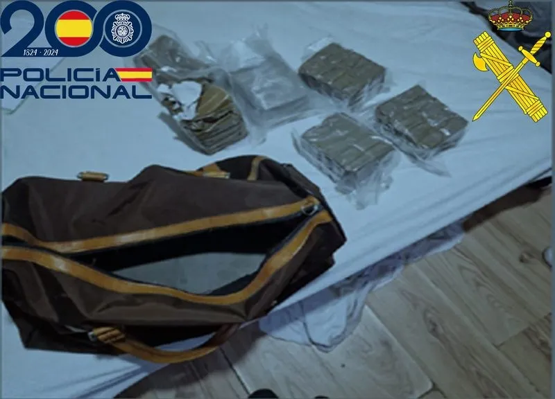 Imagen de esta operación conjunta de Policía Nacional de Salamanca y Galicia y Guardia Civil de Pontevedra