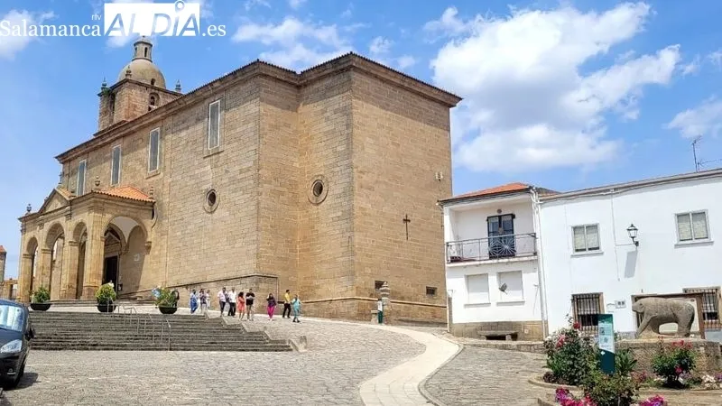 El patio de la Casa de los Condes de Lumbrales acogió algunos de los actos de la jornada