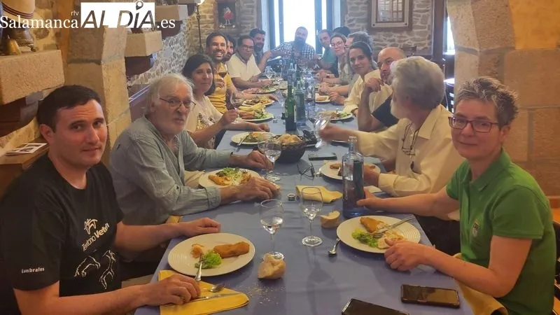 El patio de la Casa de los Condes de Lumbrales acogió algunos de los actos de la jornada