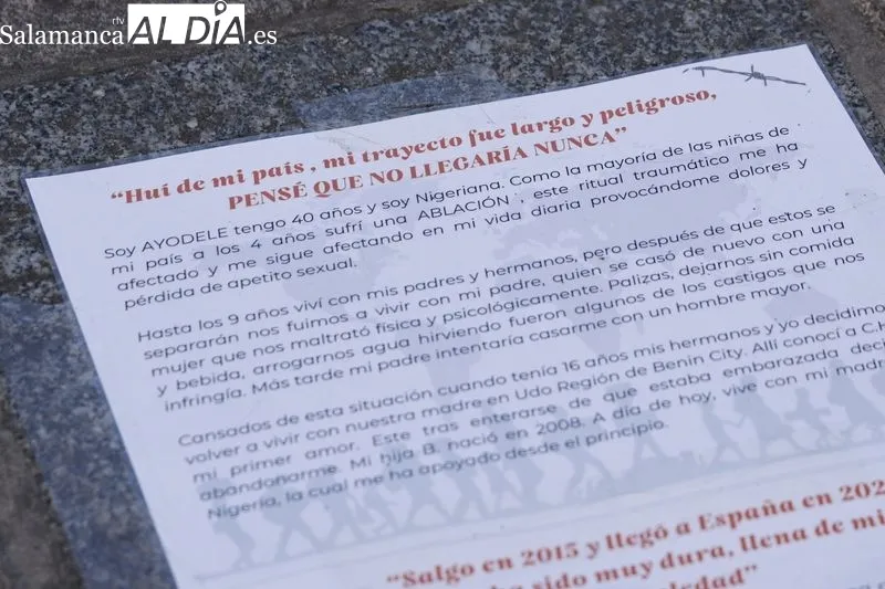 Actividades en la Plaza Mayor de Salamanca por el Día Internacional de las Personas Refugiadas. Fotos: David Sañudo