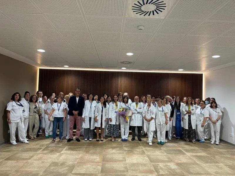 Reconocimiento del Hospital de Salamanca a un grupo de técnicos de laboratorio.