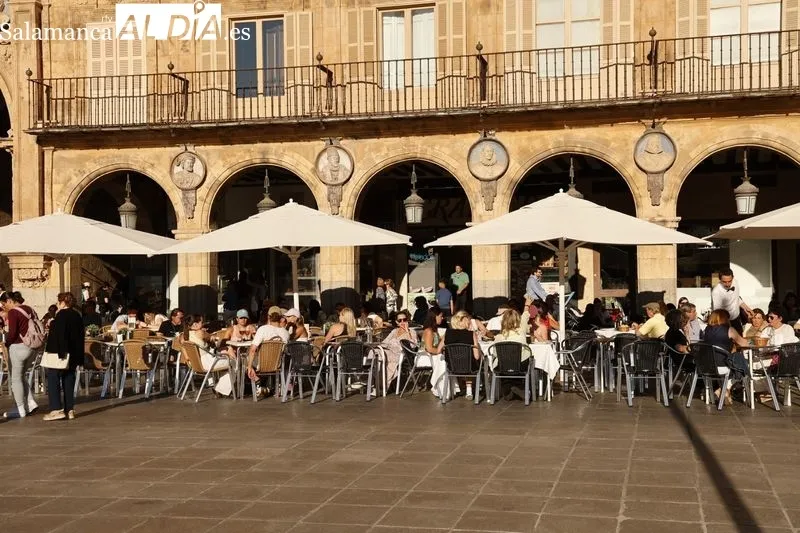 Ambiente en el centro de Salamanca en la tarde de la festividad de San Juan de Sahagún. Fotos: David Sañudo