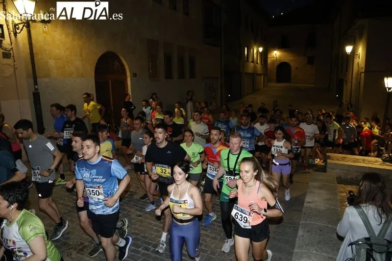 Carrera nocturna del programa municipal ‘Salamanca a Tope’. Fotos: David Sañudo