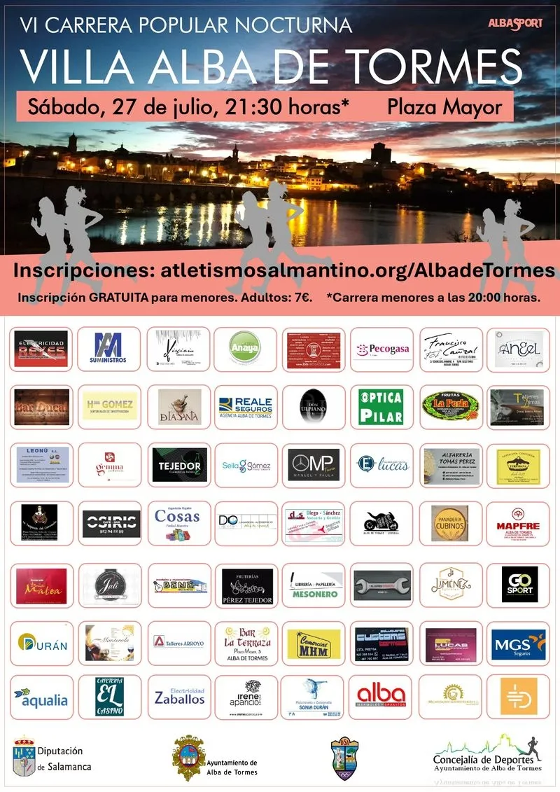 Foto 3 - Abierto el plazo de inscripci&oacute;n para el triatl&oacute;n y la carrera nocturna en Alba de Tormes