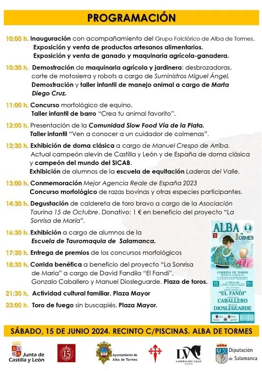 Foto 2 - Alba de Tormes celebra la Feria de San Antonio el pr&oacute;ximo s&aacute;bado 15 de junio