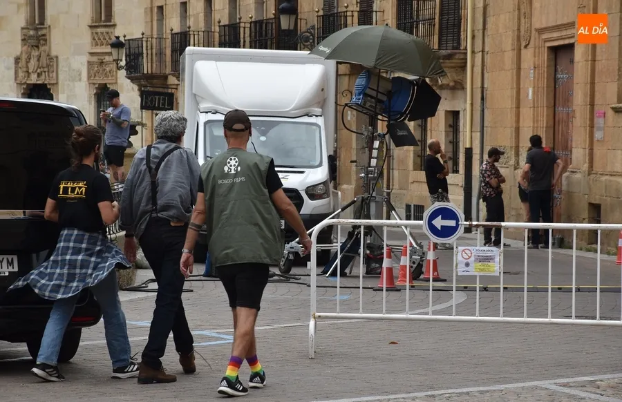 Foto 2 - Nueva ma&ntilde;ana de rodaje en el centro hist&oacute;rico con Hemingway como protagonista