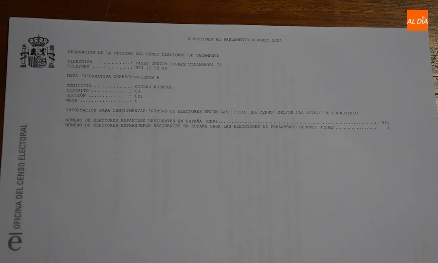 Foto 9 - Preparadas las 12 mesas en las que votar&aacute;n el domingo los mirobrigenses entre &iexcl;34! candidaturas