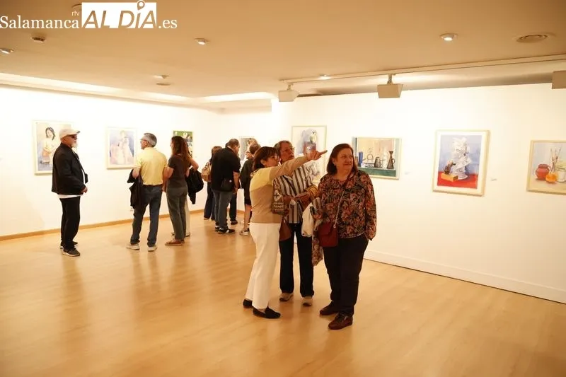Inauguración de la exposición de los trabajos de alumnos de la Escuela de San Eloy en la Sala de Garci-Grande. Fotos: David Sañudo