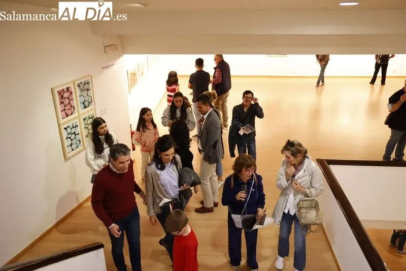 Inauguración de la exposición de los trabajos de alumnos de la Escuela de San Eloy en la Sala de Garci-Grande. Fotos: David Sañudo