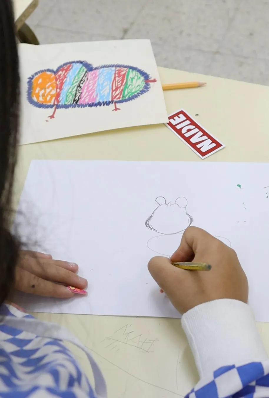 Foto 2 - El alumnado del Colegio El Puente lleva a cabo un proyecto art&iacute;stico con Nadie