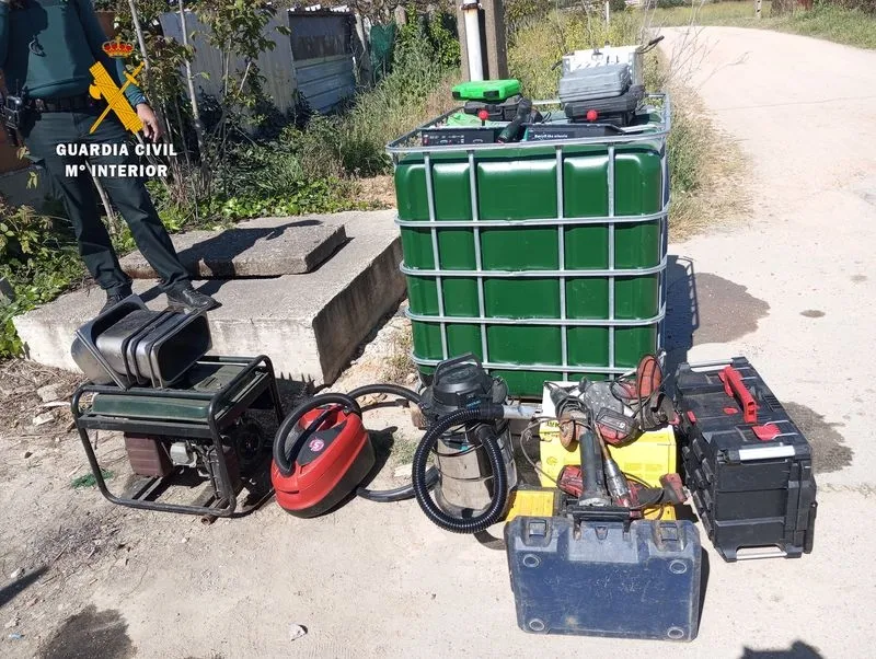 Foto facilitada por la Guardia Civil de esta operación