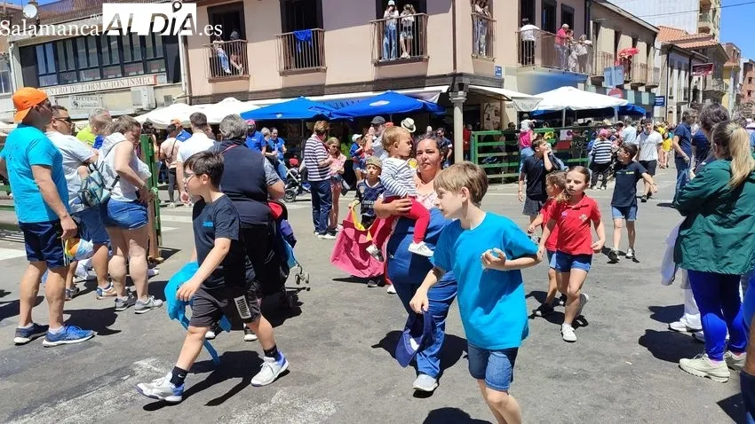 Encierro del sábado de Corpus en Vitigudino / CORRAL