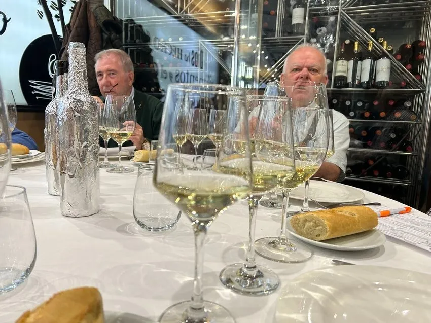 Cata ciega de Colegiata, Malvasia 2023 por la Asociación enológica Cata Añada / JAVIER BRAGADO  