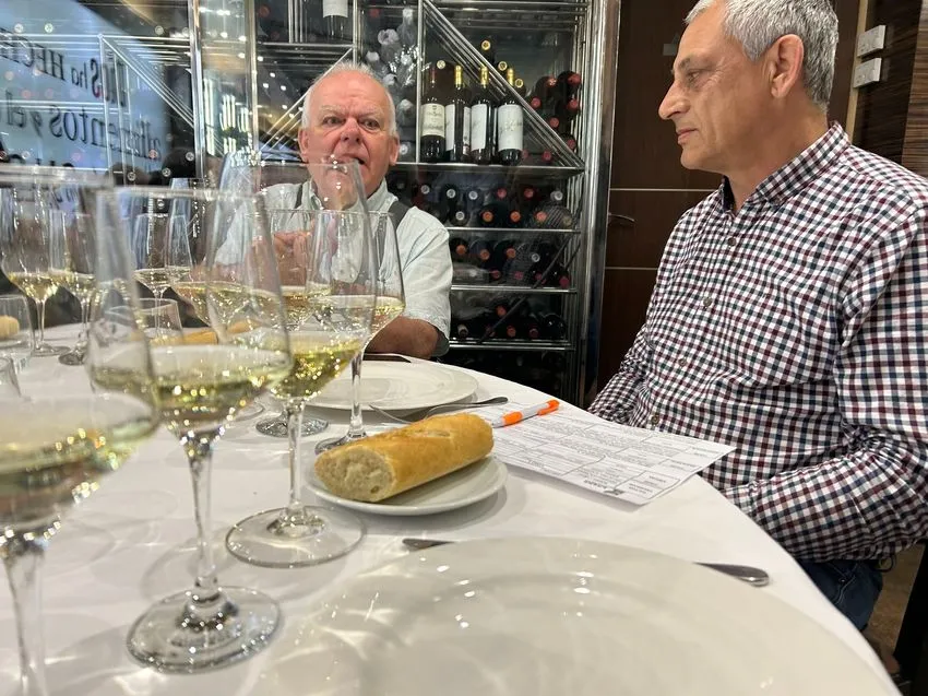 Cata ciega de Colegiata, Malvasia 2023 por la Asociación enológica Cata Añada / JAVIER BRAGADO  