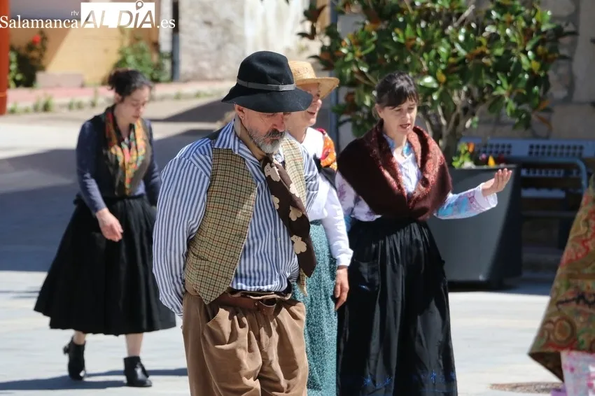 Recreación de la visita a Villarino del rey Alfonso XIII en 1923  / CORRAL