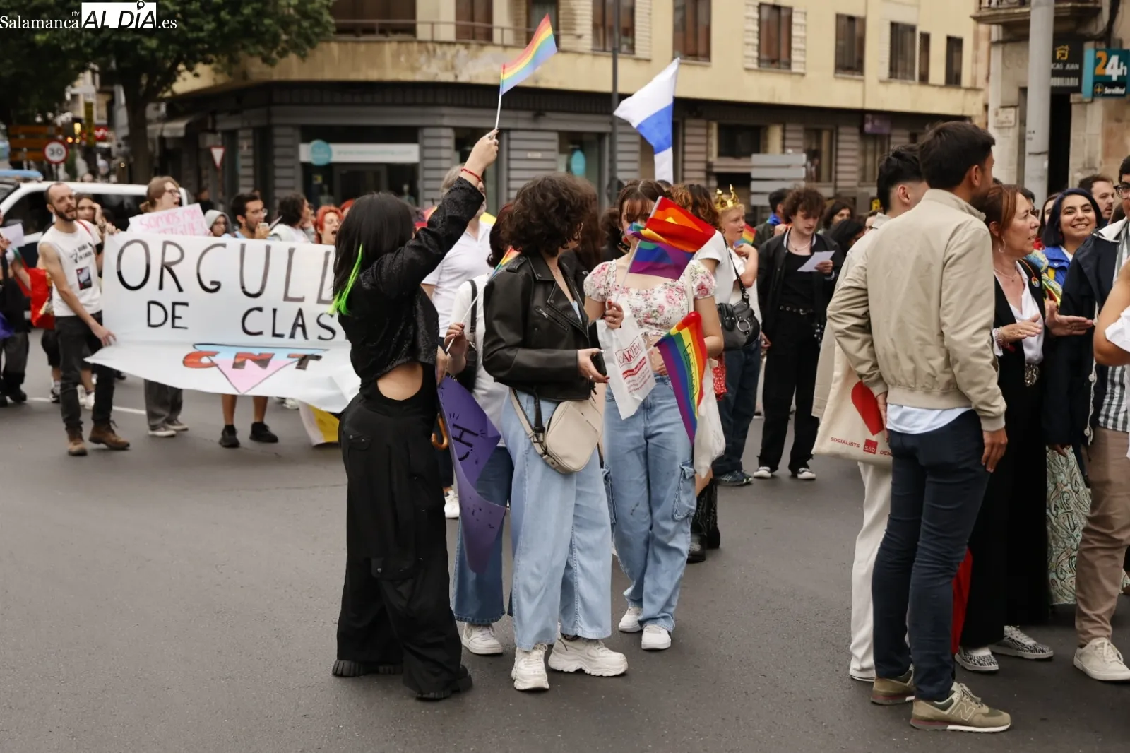 Manifestación del Orgullo Charro este viernes en Salamanca. Fotos: David Sañudo