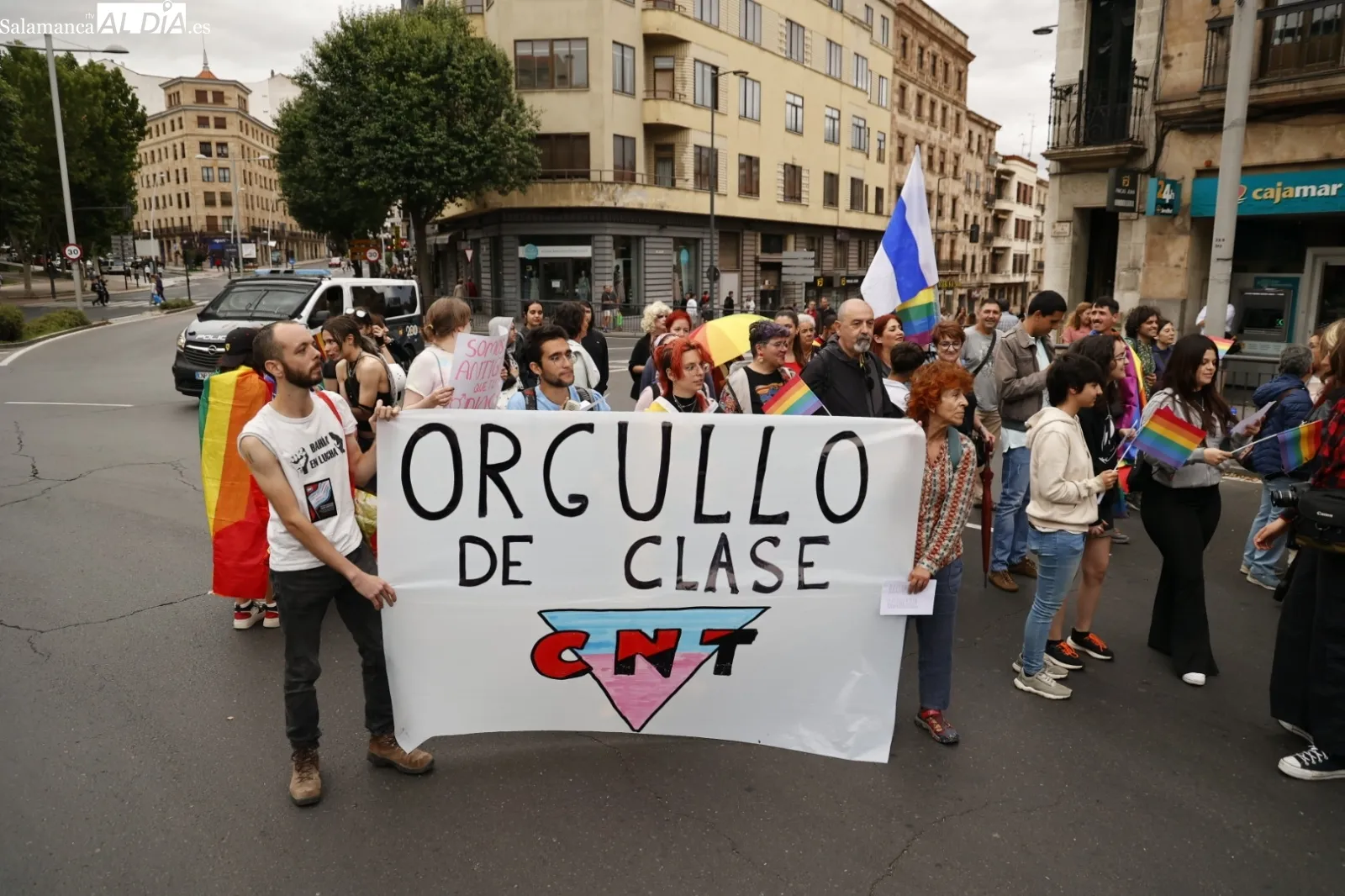 Manifestación del Orgullo Charro este viernes en Salamanca. Fotos: David Sañudo