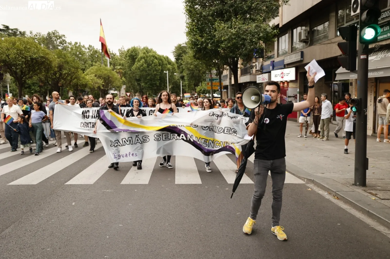 Manifestación del Orgullo Charro este viernes en Salamanca. Fotos: David Sañudo