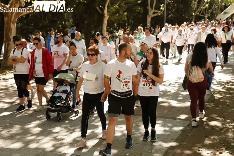 I Marcha de los Tulipanes, organizada por la Asociación de Párkinson Salamanca. Fotos: David Sañudo