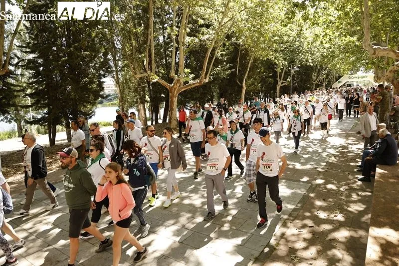 I Marcha de los Tulipanes, organizada por la Asociación de Párkinson Salamanca. Fotos: David Sañudo