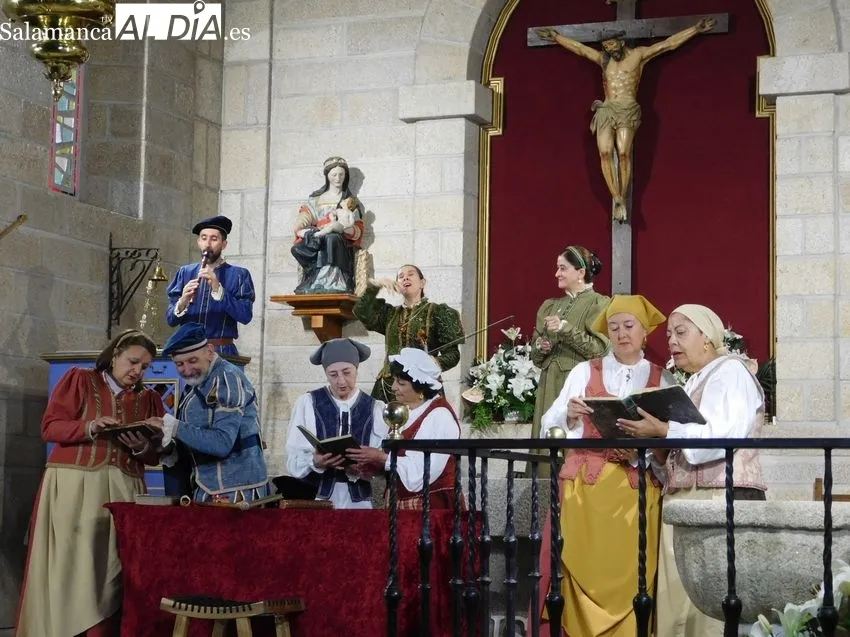 Representación de la obra 'Buscando a Nebrija' en Mieza