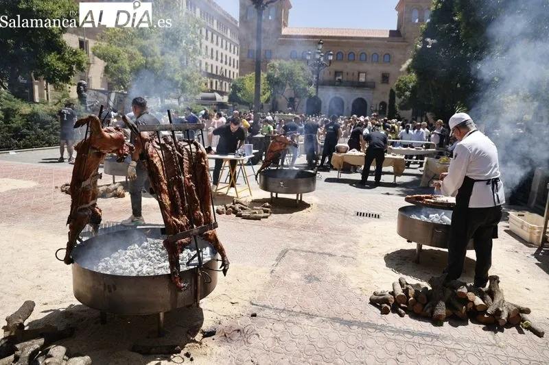 Parrilladas y paellas de ibérico en Los Bandos. Fotos: David Sañudo.
