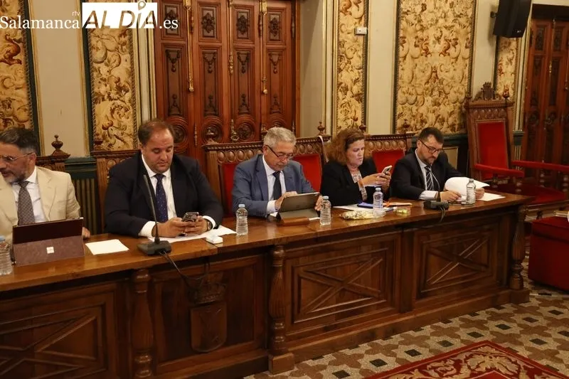 Pleno de este viernes en la Diputación de Salamanca. Foto de David Sañudo