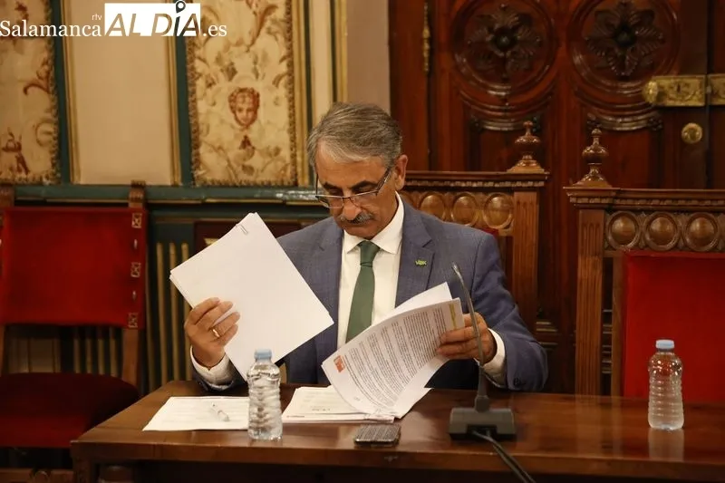 Pleno de este viernes en la Diputación de Salamanca. Foto de David Sañudo