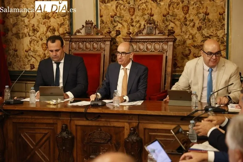 Pleno de este viernes en la Diputación de Salamanca. Foto de David Sañudo