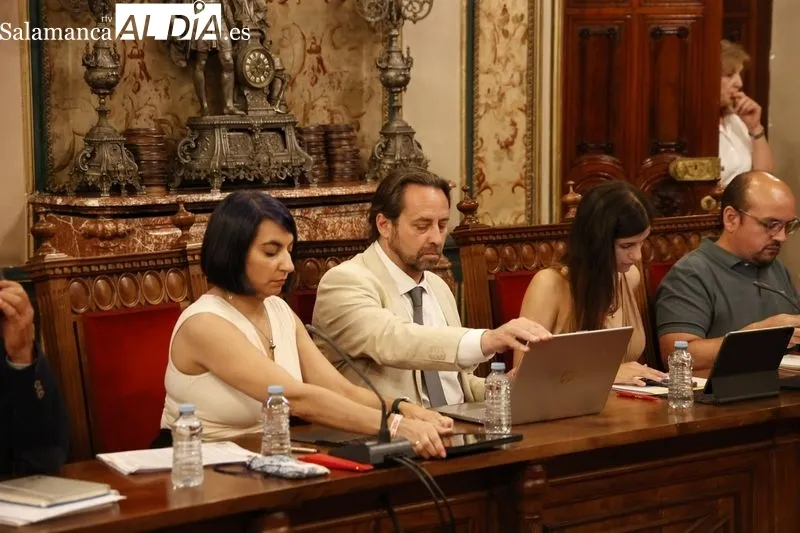 Pleno de este viernes en la Diputación de Salamanca. Foto de David Sañudo