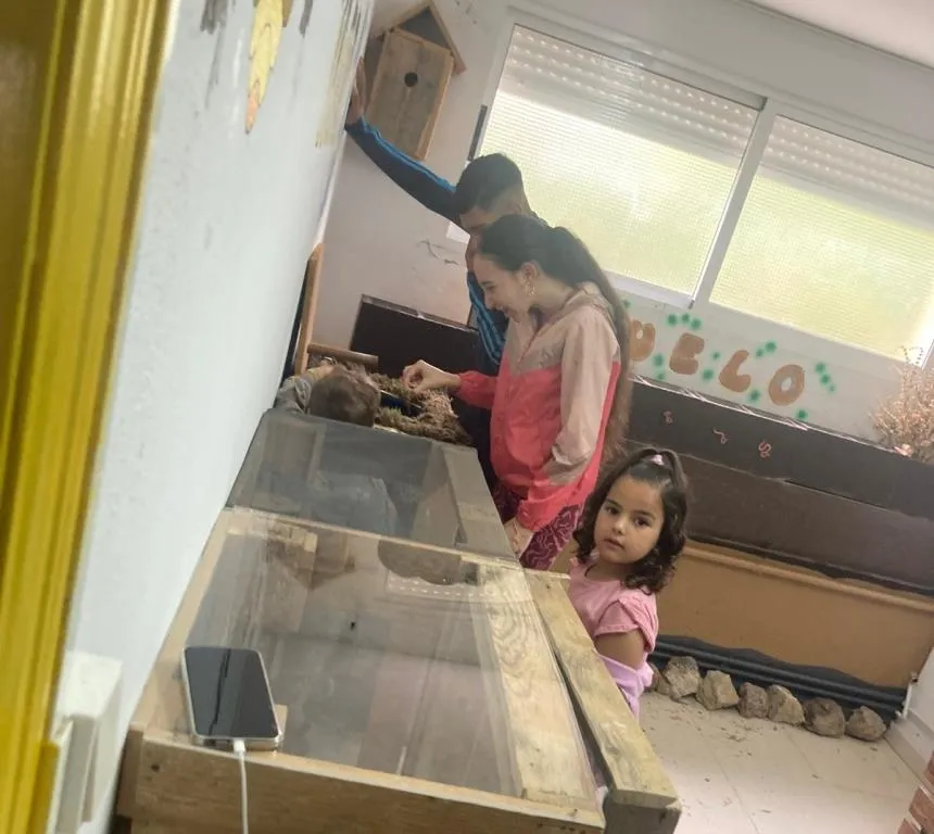 Foto 2 - Alumnos de Mir&oacute;briga y El Puente visitaron el huerto de C&aacute;ritas en sus &uacute;ltimos d&iacute;as de clase