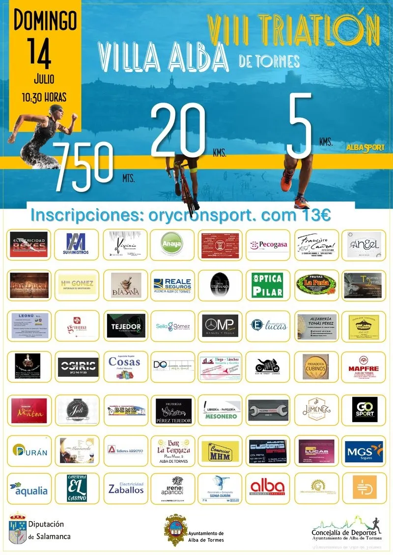 Foto 2 - Abierto el plazo de inscripci&oacute;n para el triatl&oacute;n y la carrera nocturna en Alba de Tormes