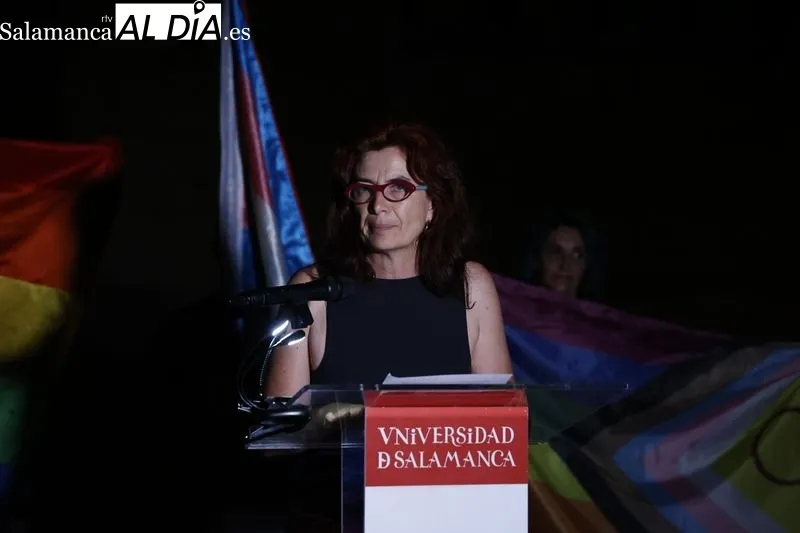 Acto en la Universidad de Salamanca por el Día del Orgullo LGTBIQA . Fotos: David Sañudo.