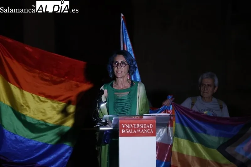 Acto en la Universidad de Salamanca por el Día del Orgullo LGTBIQA . Fotos: David Sañudo.