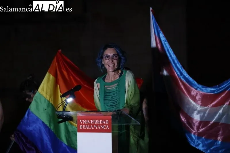 Acto en la Universidad de Salamanca por el Día del Orgullo LGTBIQA . Fotos: David Sañudo.