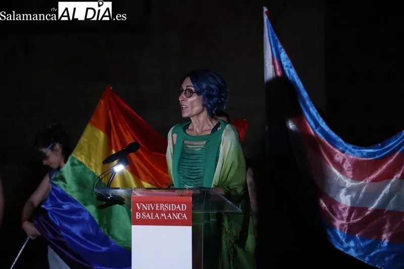 Acto en la Universidad de Salamanca por el Día del Orgullo LGTBIQA . Fotos: David Sañudo.