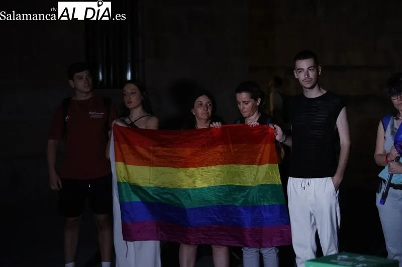 Acto en la Universidad de Salamanca por el Día del Orgullo LGTBIQA . Fotos: David Sañudo.