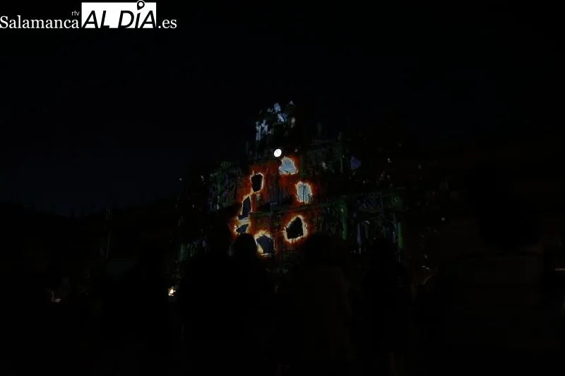 Videomapping Ecos de ceniza en el FÀCYL. Fotos: David Sañudo.