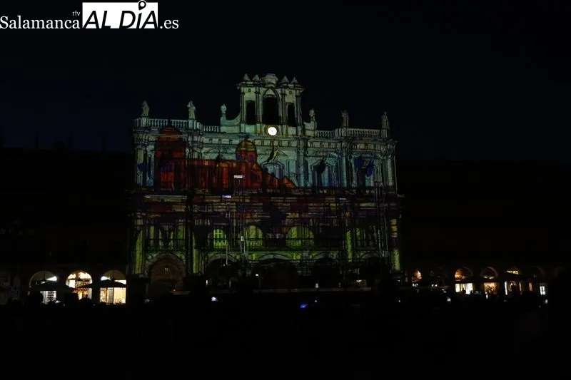 Videomapping Ecos de ceniza en el FÀCYL. Fotos: David Sañudo.