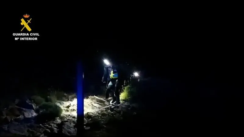 Rescate en la Sierra de Candelario. Foto de la Guardia Civil