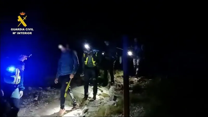 Rescate en la Sierra de Candelario. Foto de la Guardia Civil