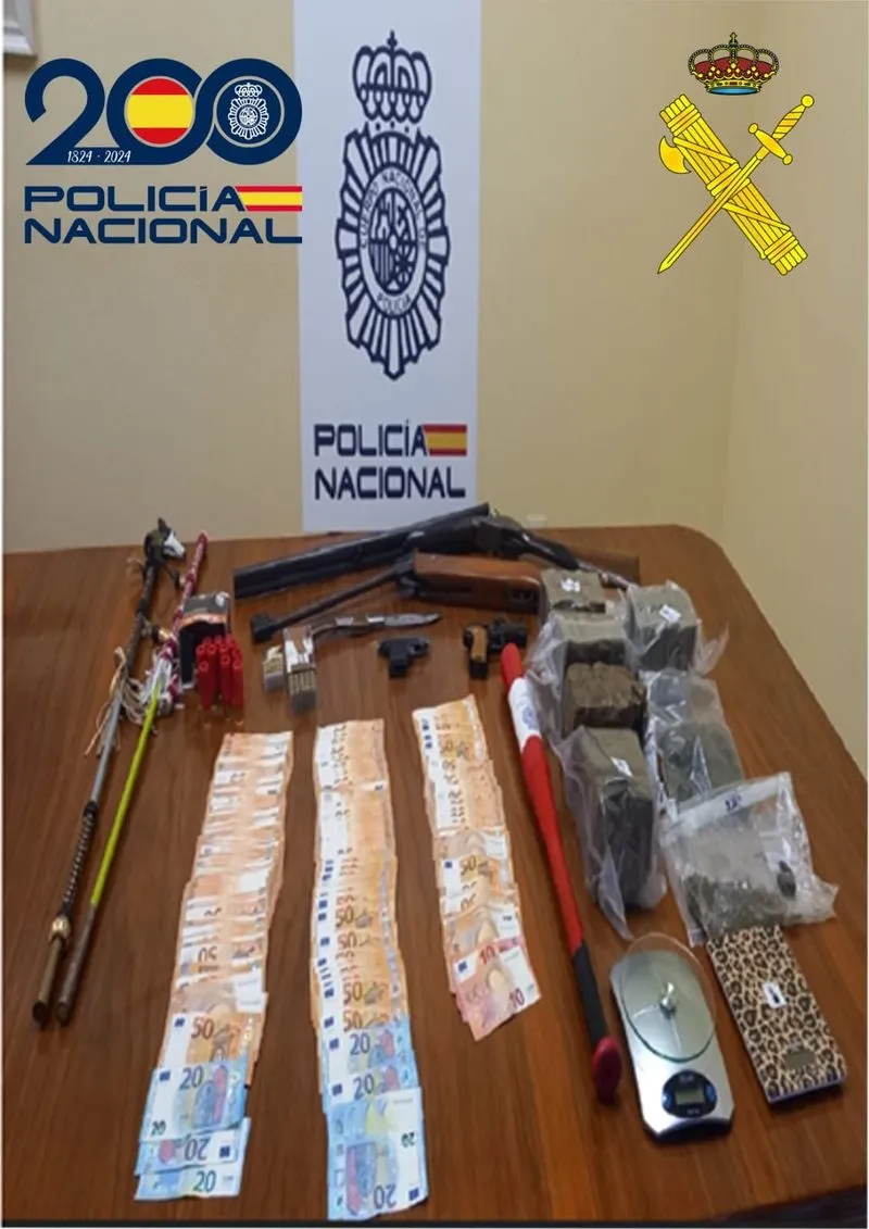 Imagen de esta operación conjunta de Policía Nacional de Salamanca y Galicia y Guardia Civil de Pontevedra