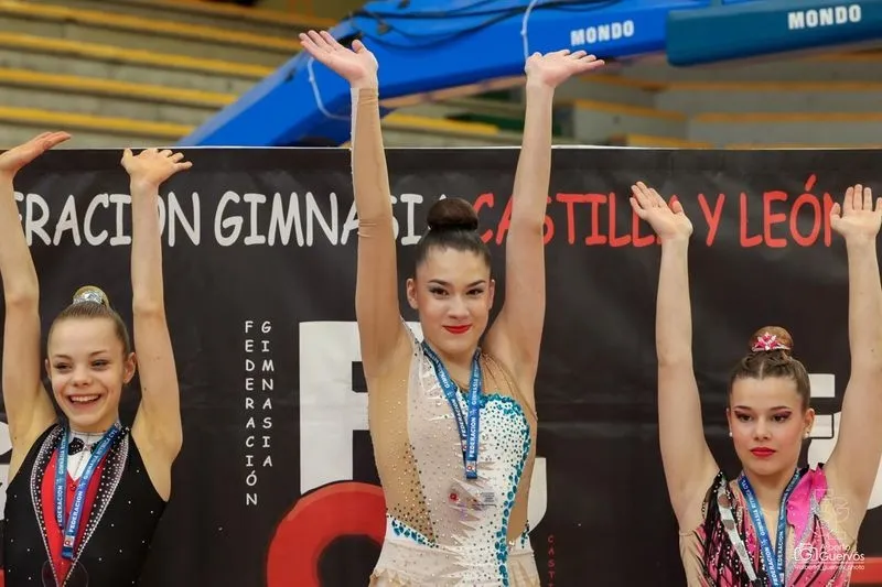Final de la Liga Autonómica de Gimnasia Rítmica en Salamanca. Foto de Alberto Guervós