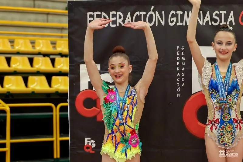 Final de la Liga Autonómica de Gimnasia Rítmica en Salamanca. Foto de Alberto Guervós