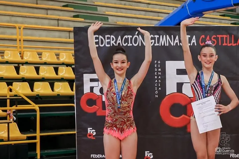 Final de la Liga Autonómica de Gimnasia Rítmica en Salamanca. Foto de Alberto Guervós
