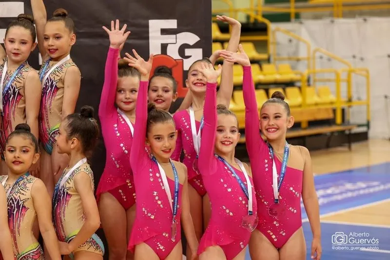Final de la Liga Autonómica de Gimnasia Rítmica en Salamanca. Foto de Alberto Guervós