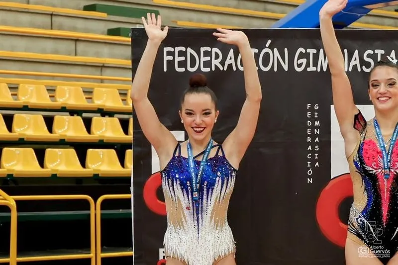 Final de la Liga Autonómica de Gimnasia Rítmica en Salamanca. Foto de Alberto Guervós