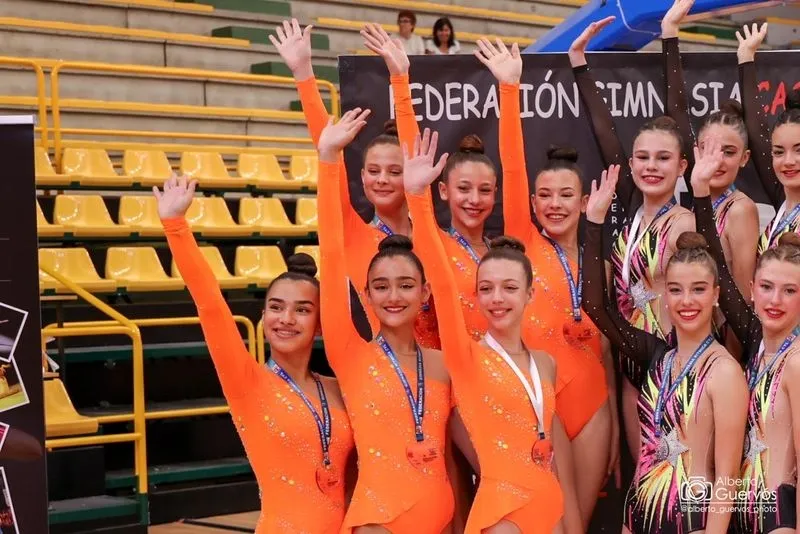 Final de la Liga Autonómica de Gimnasia Rítmica en Salamanca. Foto de Alberto Guervós
